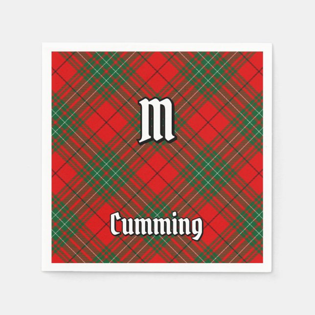 Guardanapo De Papel Clan Cumming Tartan (Frente)