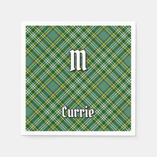 Guardanapo De Papel Clan Currie Tartan (Frente)