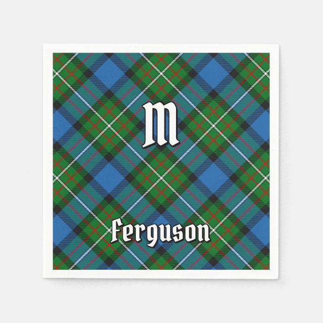 Guardanapo De Papel Clan Ferguson Tartan Napkins (Frente)