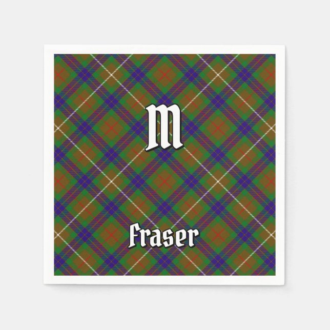 Guardanapo De Papel Clan Fraser caçando Tartan Napkins (Frente)