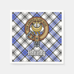 Guardanapo De Papel Clan Hannay Crest sobre Tartan
