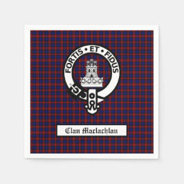 Guardanapo De Papel Clan Maclachlan Crest & Tartan Personalizável