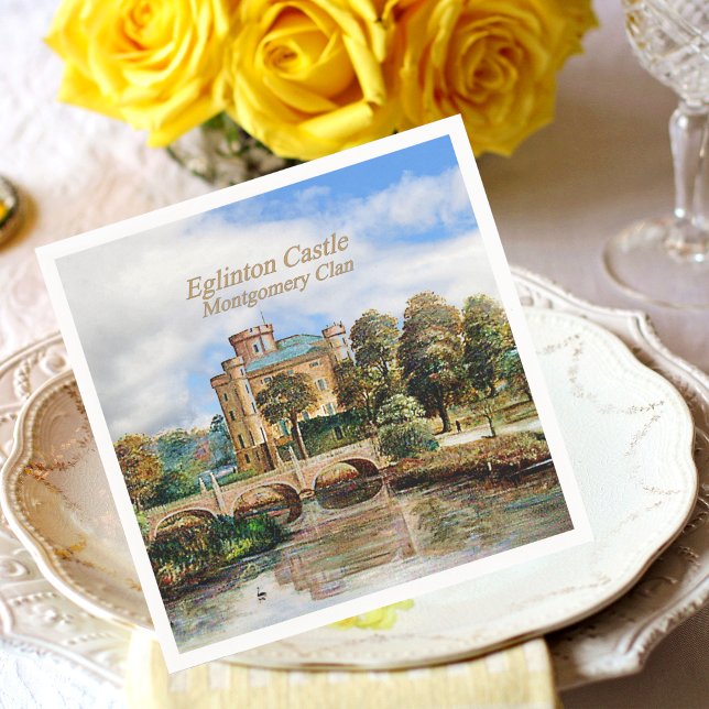 Guardanapo De Papel Clan Montgomery's Eglinton Castle Scotland (Criador carregado)