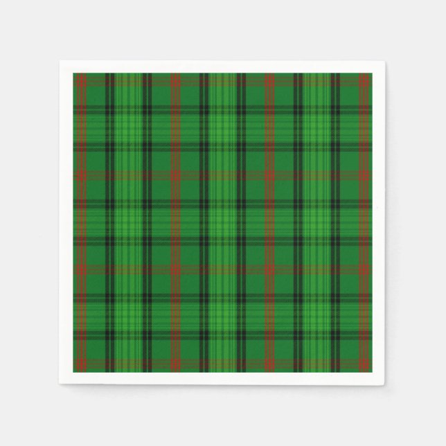 Guardanapo De Papel Clan Ross Tartan (Frente)