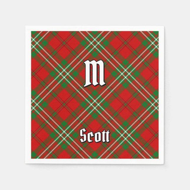 Guardanapo De Papel Clan Scott Red Tartan Napkins (Frente)