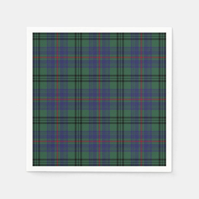 Guardanapo De Papel Clan Walker Tartan (Frente)
