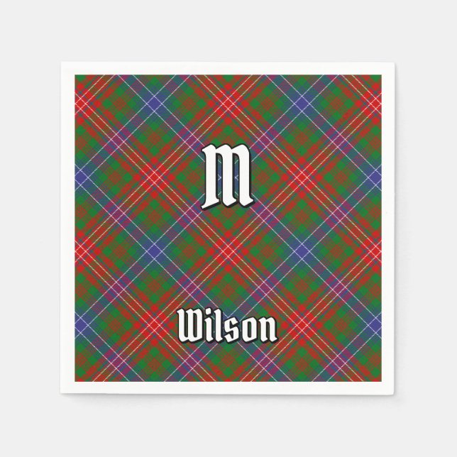 Guardanapo De Papel Clan Wilson Modern Tartan (Frente)