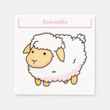 Clara branca de ovelha personalizada