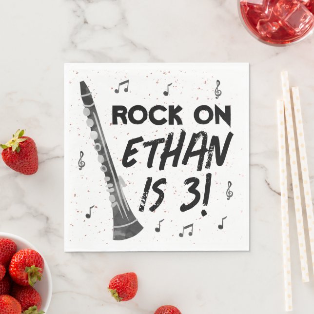 Guardanapo De Papel Clarinet Music Festa de aniversário Napkins (Insitu)