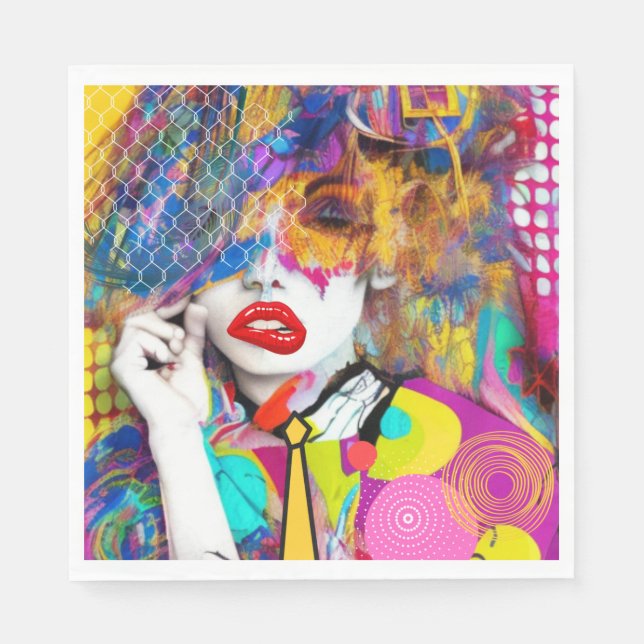 Guardanapo De Papel Clashy Lady (Frente)