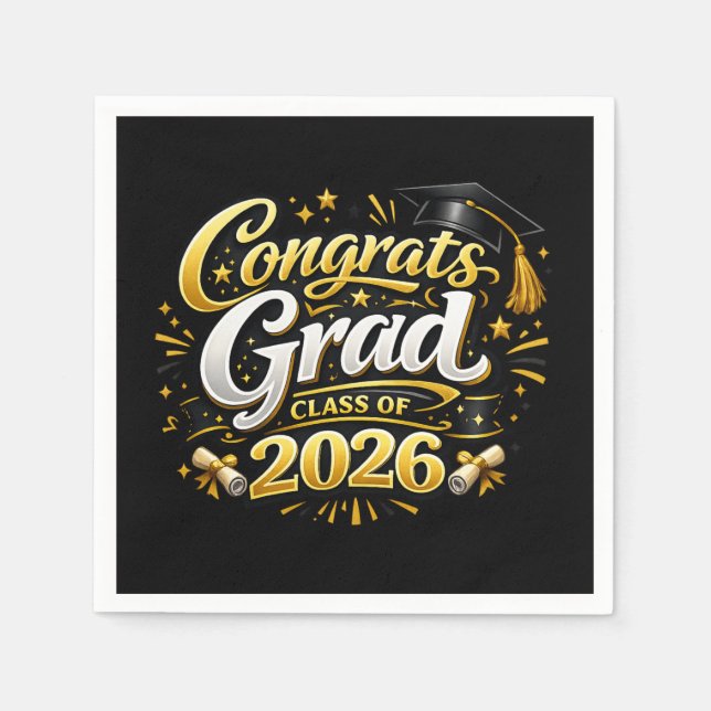 Guardanapo De Papel Class of 2026 (Frente)