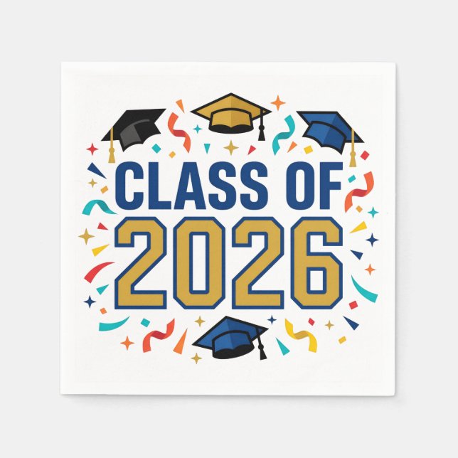 Guardanapo De Papel Class of 2026 Party (Frente)