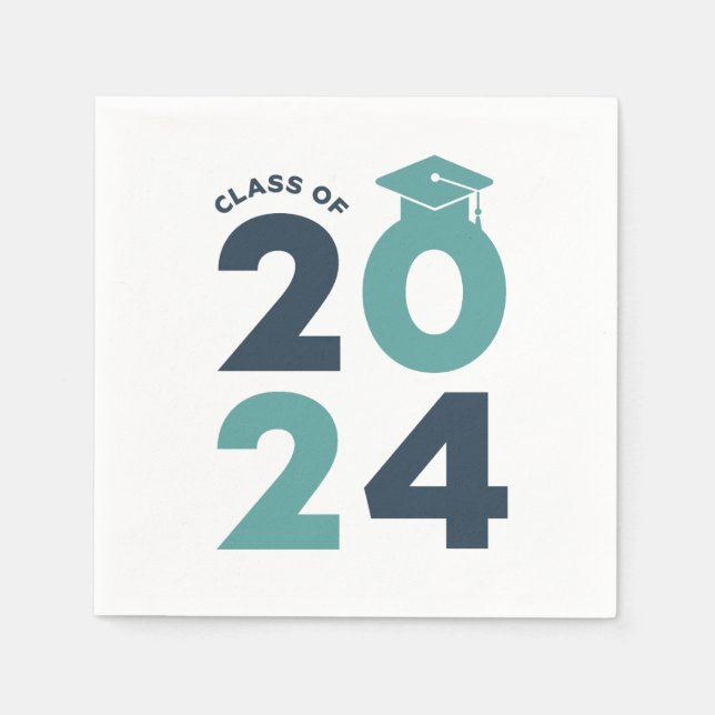 Guardanapo De Papel Classe de design de graduação de 2024 (Frente)