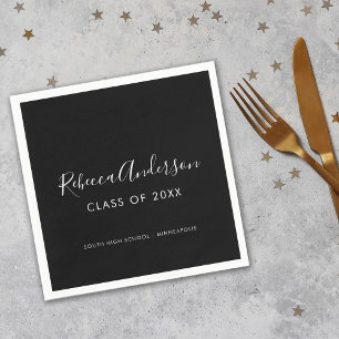 Guardanapo De Papel Classe de Graduação de Napkins para Caligrafia Neg