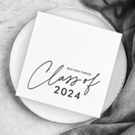 Guardanapo De Papel Classe de Graduação de Script Moderno