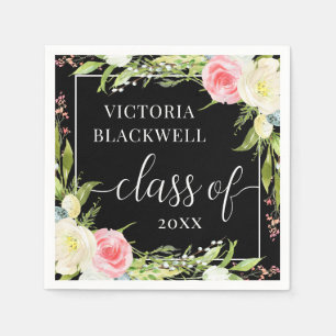 Guardanapo De Papel Classe de tendência de graduação floral 2022