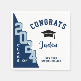 Guardanapo De Papel Classe Moderna de Festa de formatura de Marinhos 2