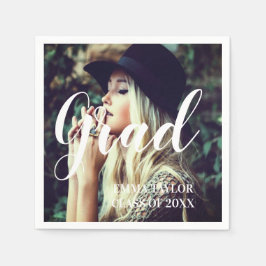 Guardanapo De Papel Classe Personalizada da Tipografia de Graduação de