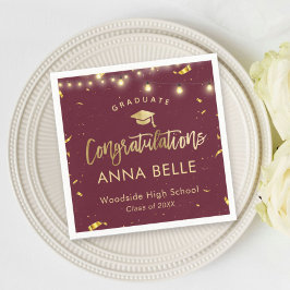 Guardanapo De Papel Classe Personalizada de Graduação Personalizada de