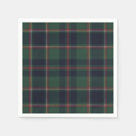 Guardanapo De Papel Classic Dark Blue Red Green Plaid Pattern