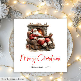 Guardanapo De Papel Classic Santa Claus Modern Cozy Christmas Napkins