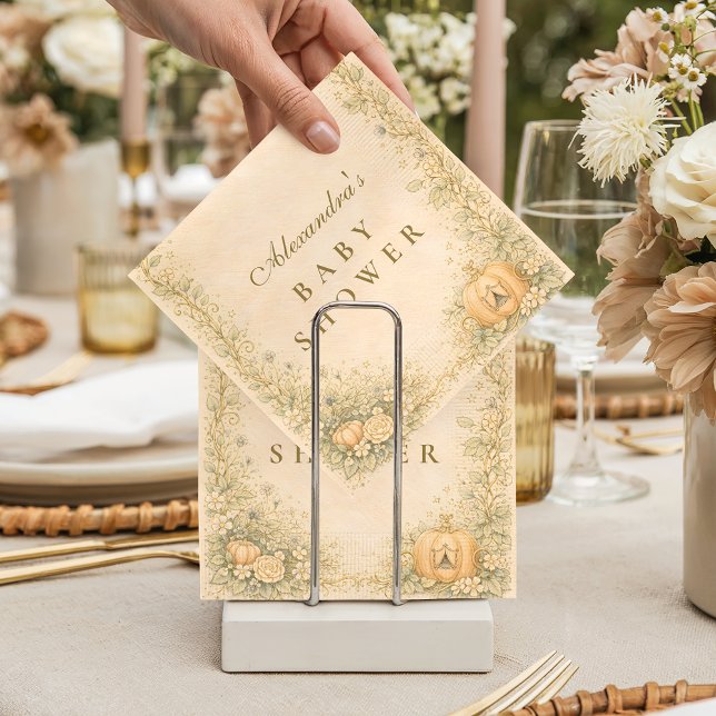 Guardanapo De Papel Classic Storybook Elegance Baby Shower (Criador carregado)