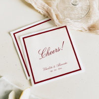Clássica Caligrafia Velha Casamento Vermelho