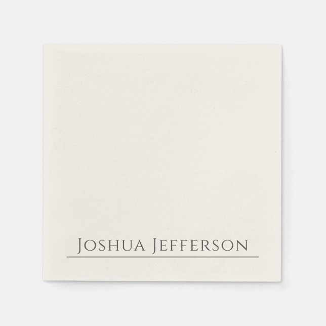 Guardanapo De Papel Classical Professional Creative Plain Black White (Frente)