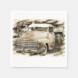 Guardanapo De Papel Clássico Caminhão Chevy Chevrolet de 1950