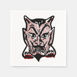 Guardanapo De Papel Clássico Diabo de Halloween