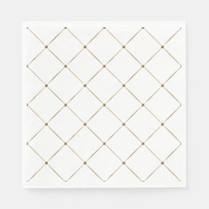 Guardanapo De Papel Clássico Dourado negro de Harlequin francês elegan