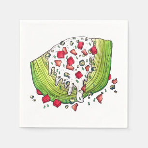 Guardanapo De Papel Clássico Iceberg - Alface Wedge Salad Comida Foodi