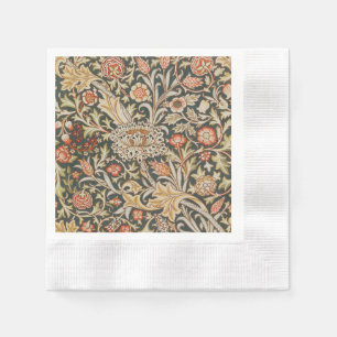 Guardanapo De Papel Clássico Jardim Flor Botânico William Morris Trent