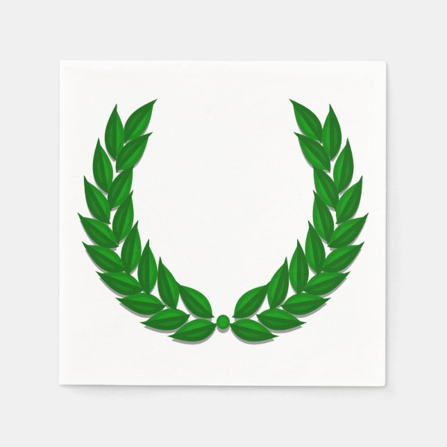 Guardanapo De Papel Clássico Laurel Wreath Napkin (Frente)