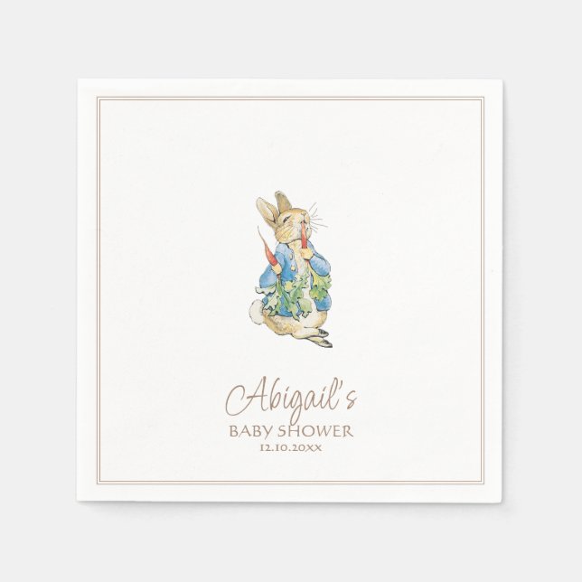 Guardanapo De Papel Clássico Peter o Chá de fraldas de inverno do Coel (Frente)