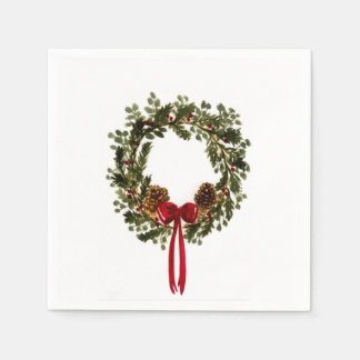 Guardanapo De Papel Clássico Wreath Napkins