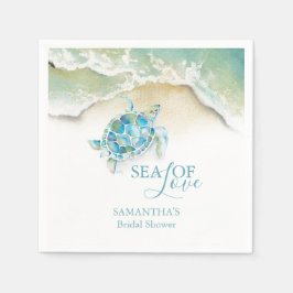 Guardanapo De Papel Classy Beach Bridal Shower Napkins