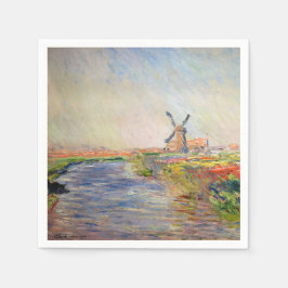Guardanapo De Papel Claude Monet - Campo das Tulipas na Holanda
