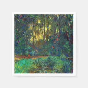 Guardanapo De Papel Claude Monet - Canto de um Pond com Lírios