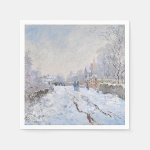 Guardanapo De Papel Claude Monet - Cena de Neve na Argentina