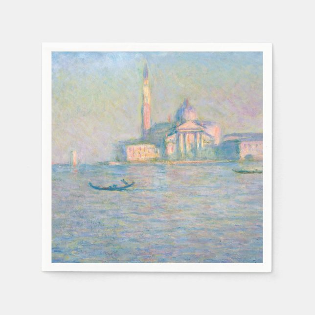 Guardanapo De Papel Claude Monet - Igreja de San Giorgio Maggiore (Frente)