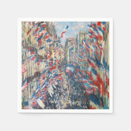 Guardanapo De Papel Claude Monet - La Rue Montorgueil - Paris