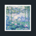 Guardanapo De Papel CLAUDE MONET - Lírios de água<br><div class="desc">CLAUDE MONET - Lírios de água Óleo em canvas; reprodução</div>