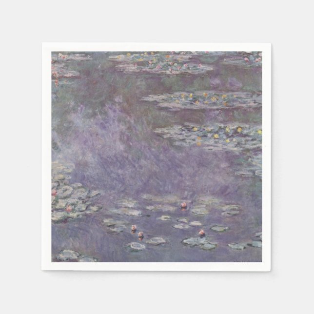 Guardanapo De Papel Claude Monet - Lírios Hídricos (Frente)