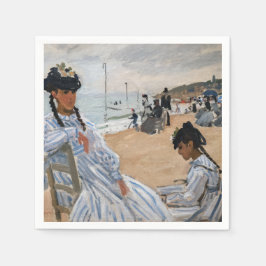 Guardanapo De Papel Claude Monet - Na praia em Trouville