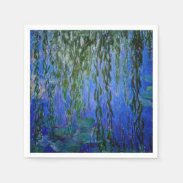 Guardanapo De Papel Claude Monet - Nenúfares com salgueiro-chorão