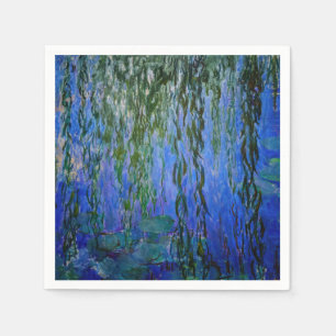 Guardanapo De Papel Claude Monet - Nenúfares com salgueiro-chorão