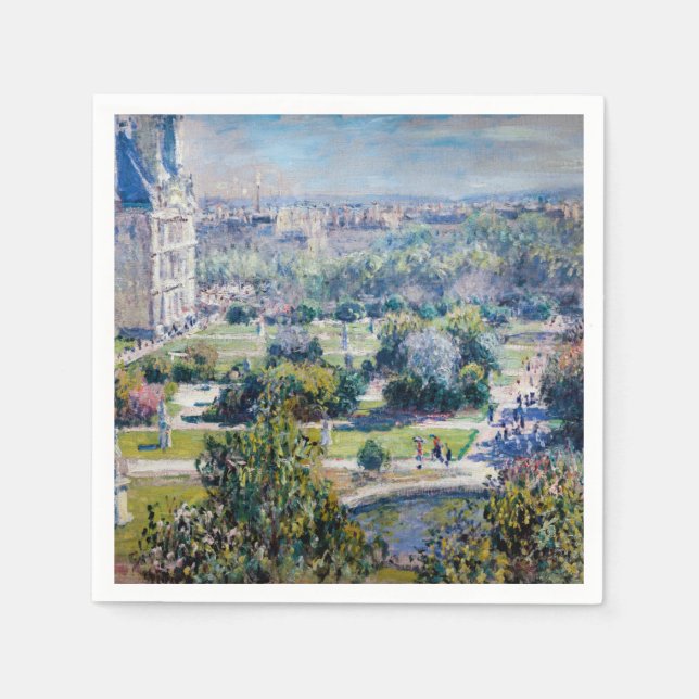 Guardanapo De Papel Claude Monet - O Jardim das Tuilarias (Frente)