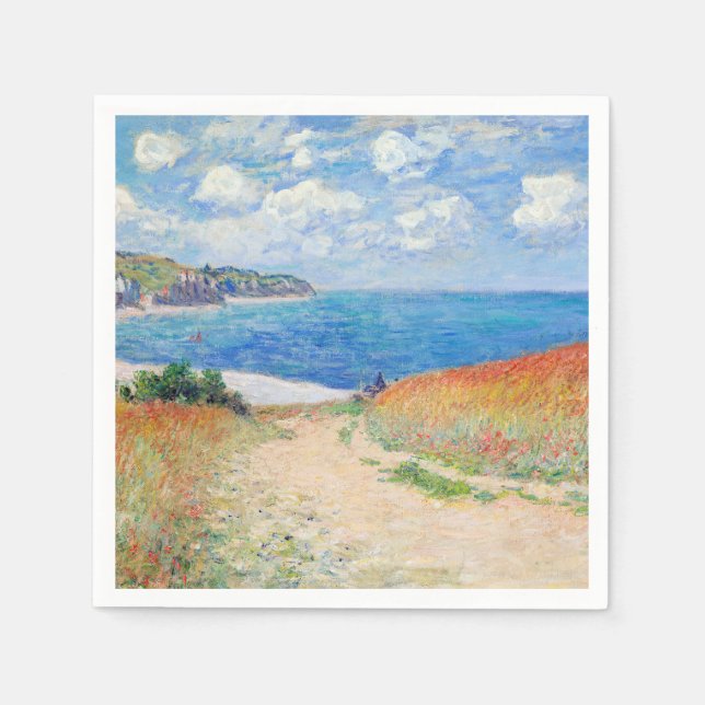 Guardanapo De Papel Claude Monet - Path in Wheat Fields at Pourville (Frente)