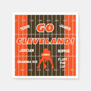 Guardanapo De Papel Cleveland Futebol Fan Paper Napkin